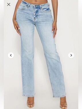New With Tags - Fashion Nova Jeans - Size 5 Tall - Straight Leg